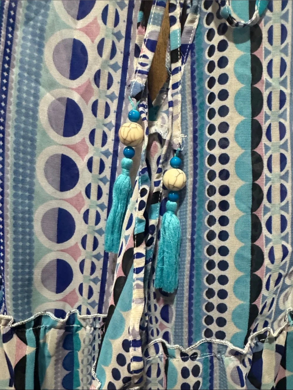 N/A teal longer stripe